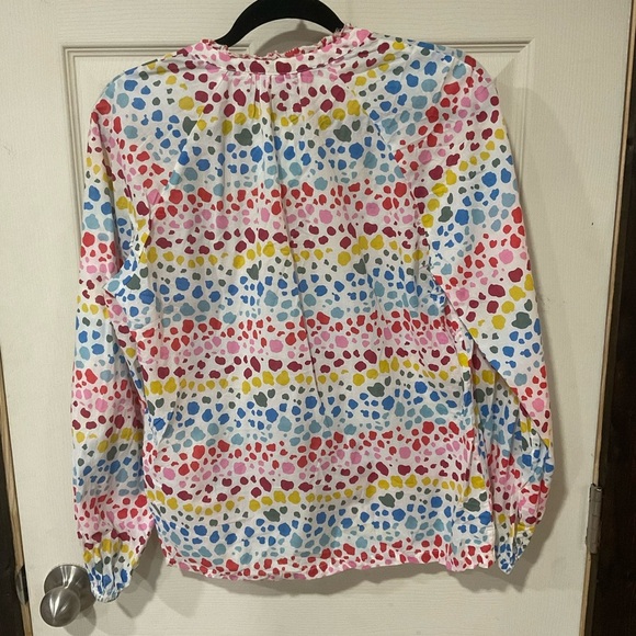 Boden Multicolor Spot Long Sleeve Blouse - Picture 2 of 2